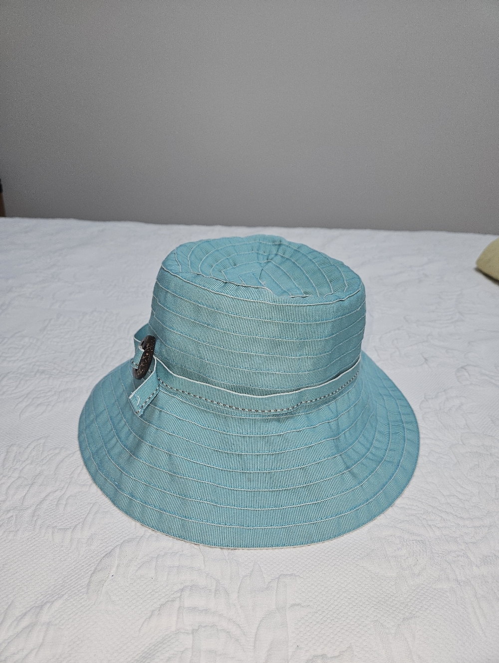 SunDay Afternoon  UPF 50 Light Teal Bucket Hat with Decorative Buckle
